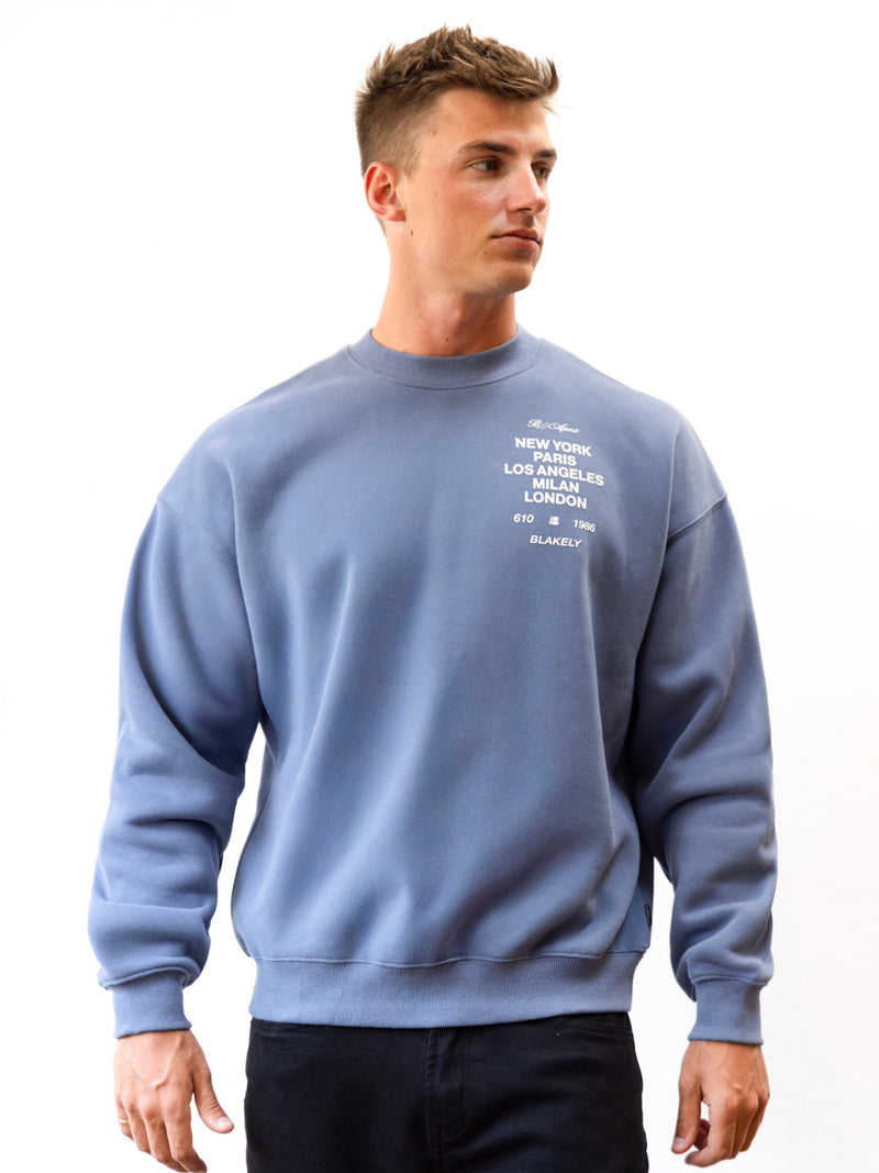 Apex 610 Relaxed Jumper - Dusty Blue