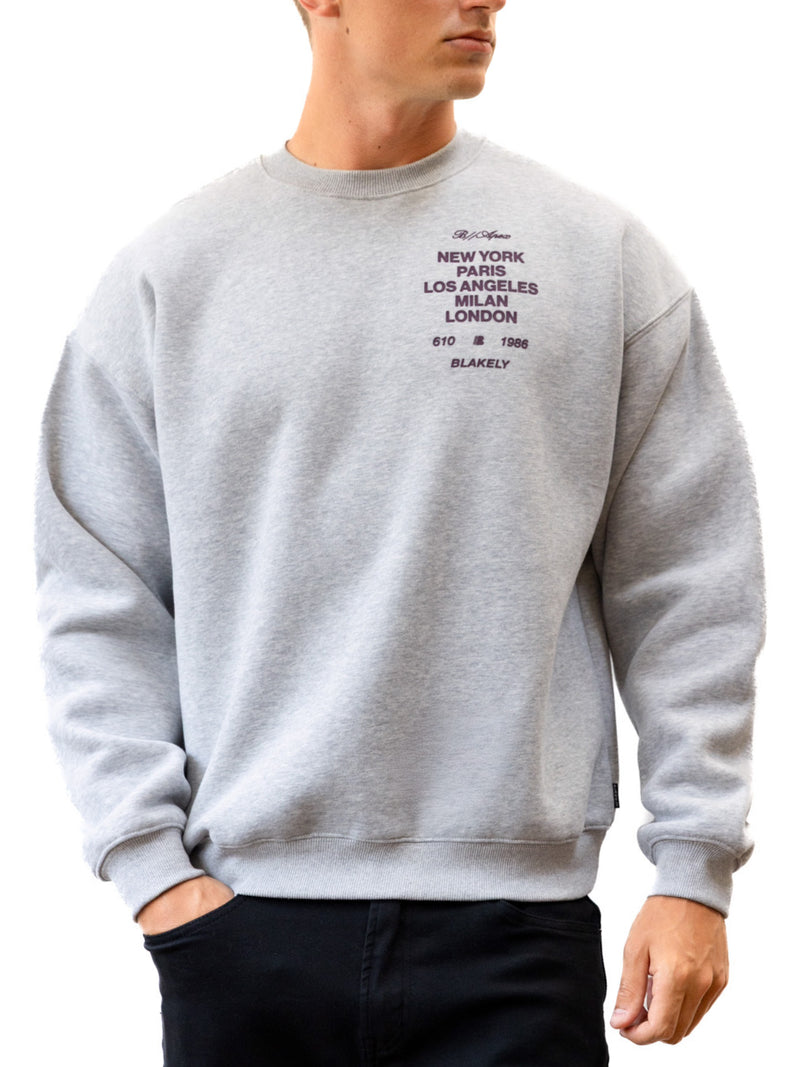 Apex 610 Relaxed Jumper - Marl Grey