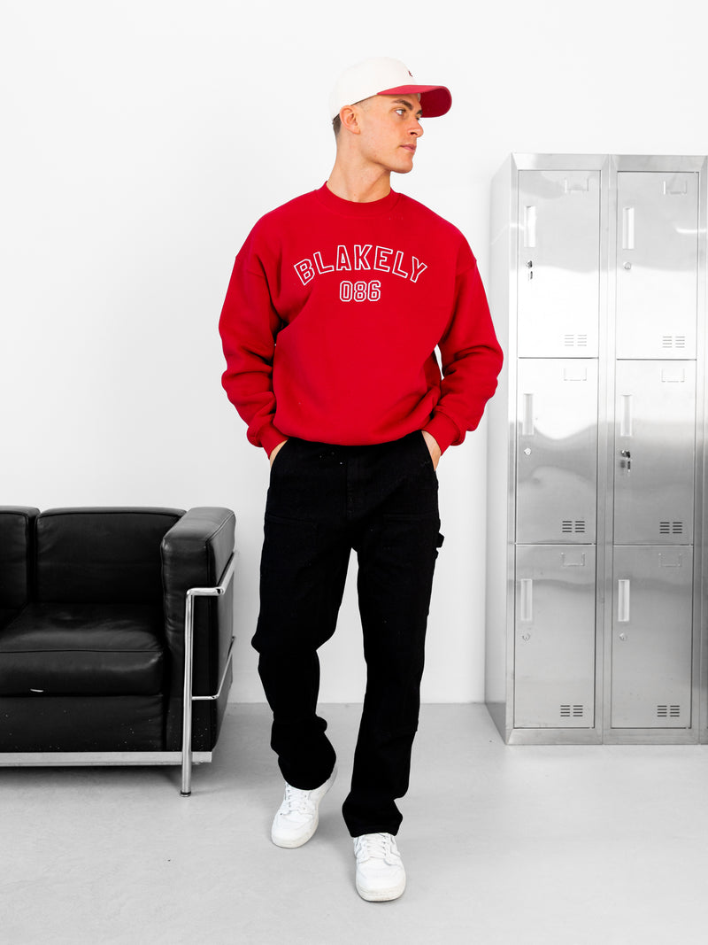 Miles Relaxed Jumper - Red