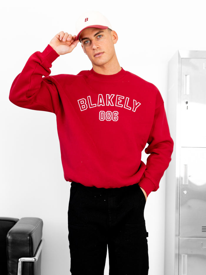 Miles Relaxed Jumper - Red