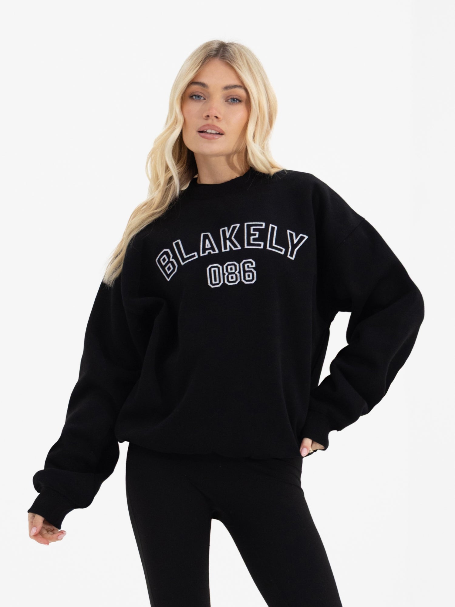 Buy Blakely Womens Black Alexis Oversized Jumper | Free delivery