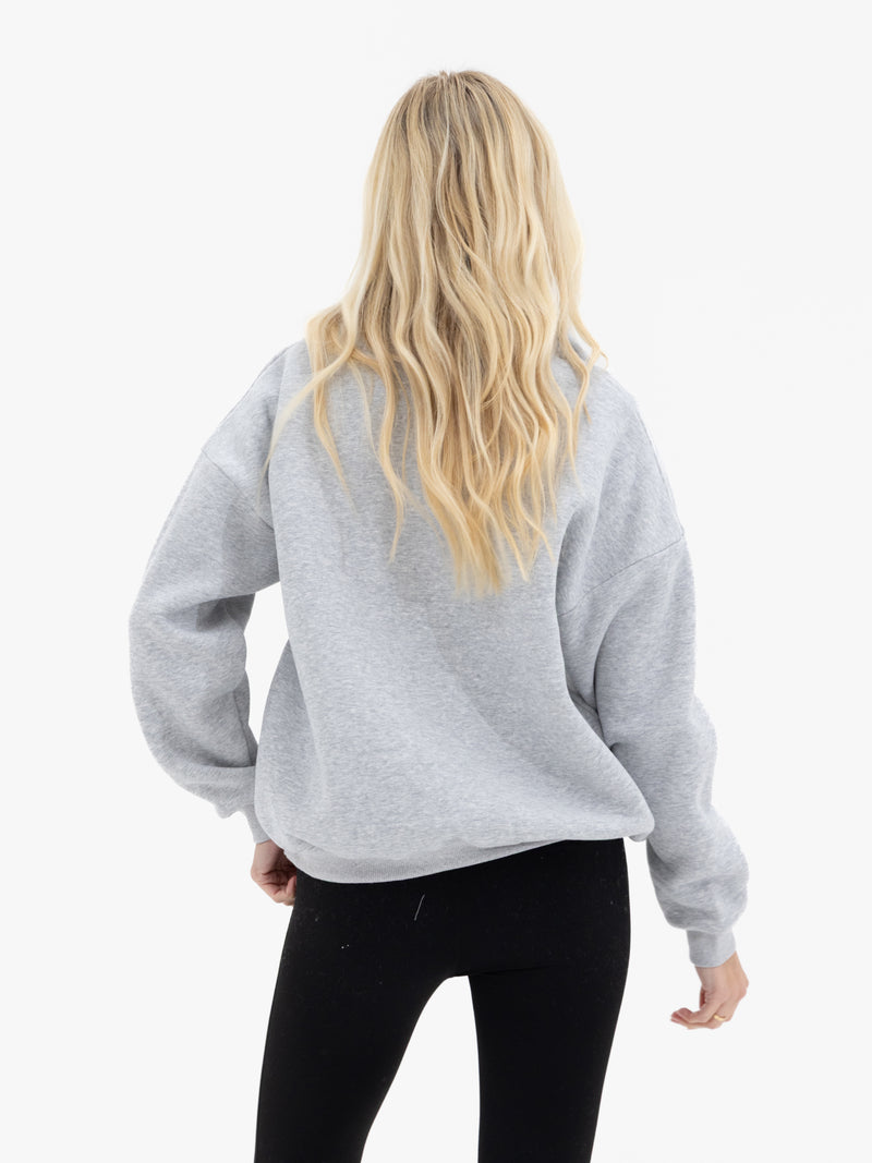 Alexis Oversized Jumper - Marl Grey
