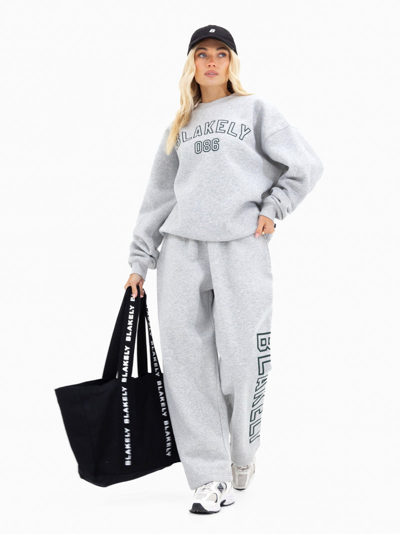 Alexis Oversized Jumper - Marl Grey