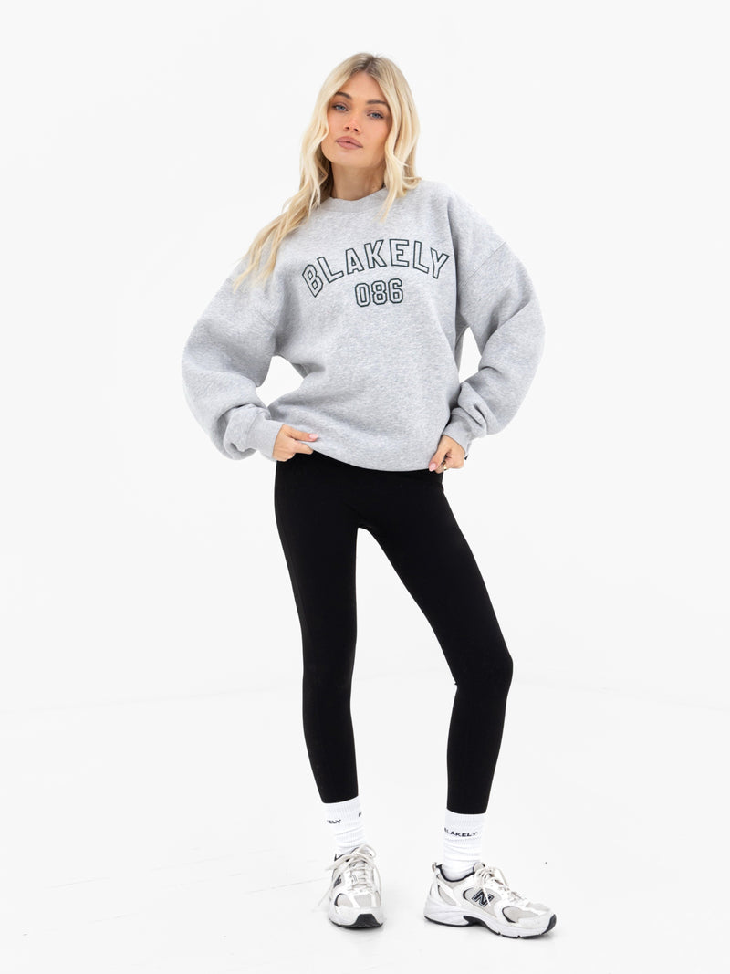 Alexis Oversized Jumper - Marl Grey
