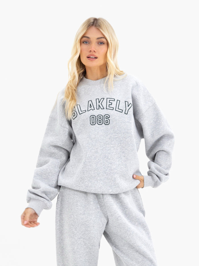 Alexis Oversized Jumper - Marl Grey