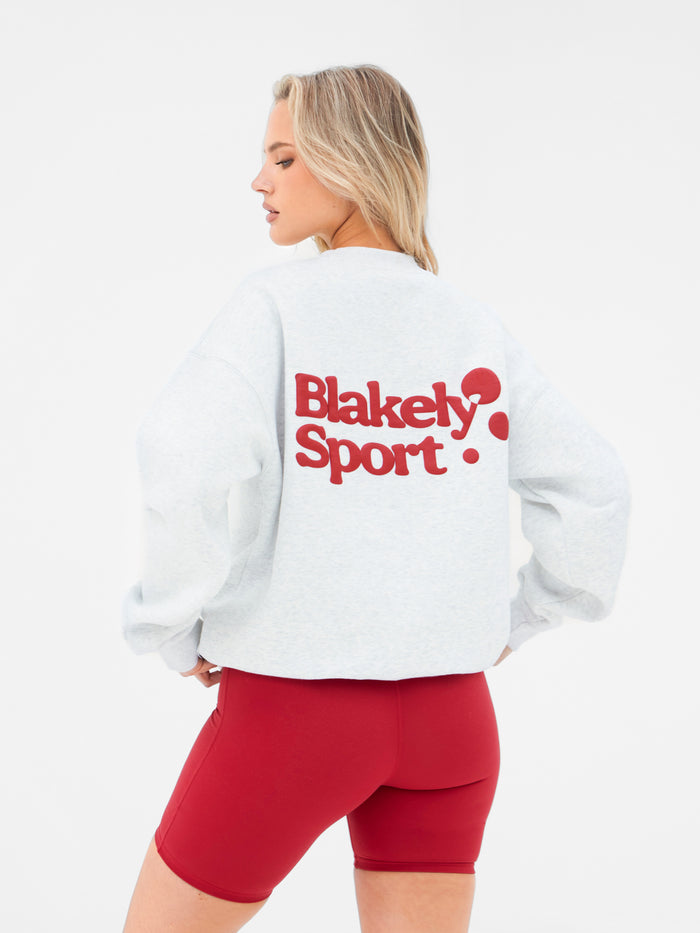 Motion Oversized Jumper - Marl White