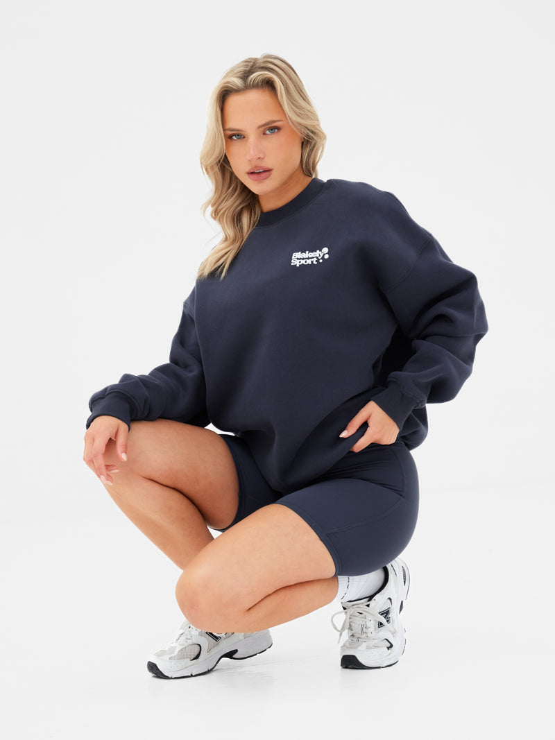 Motion Oversized Jumper - True Navy