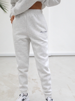 Life & Style Loose Fitting Sweatpants - Marl White
