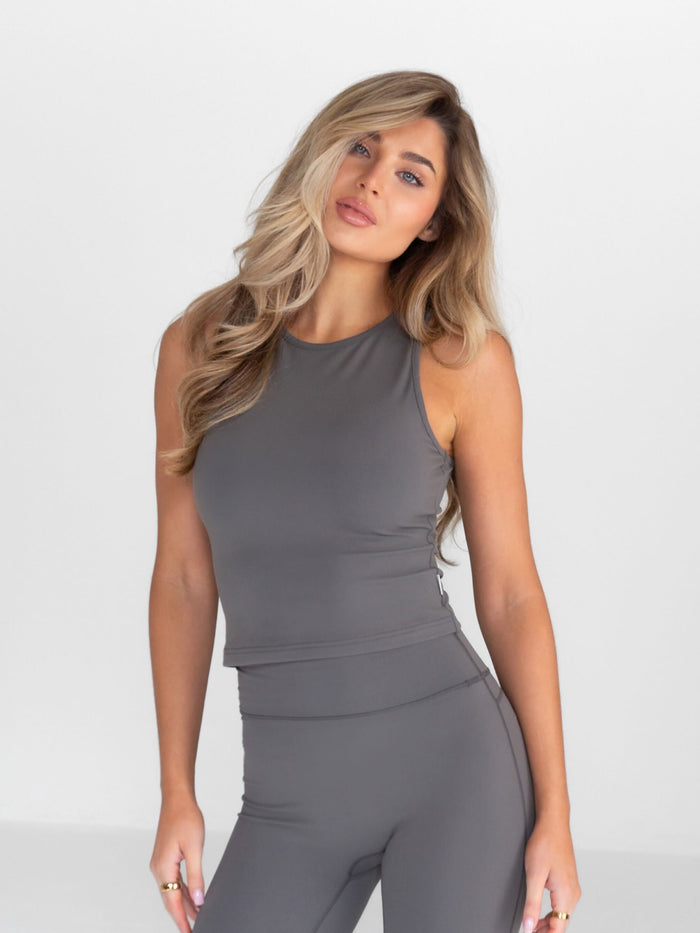 Sofia Soft Vest - Charcoal