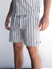 Assisi Stripe Shorts - Navy