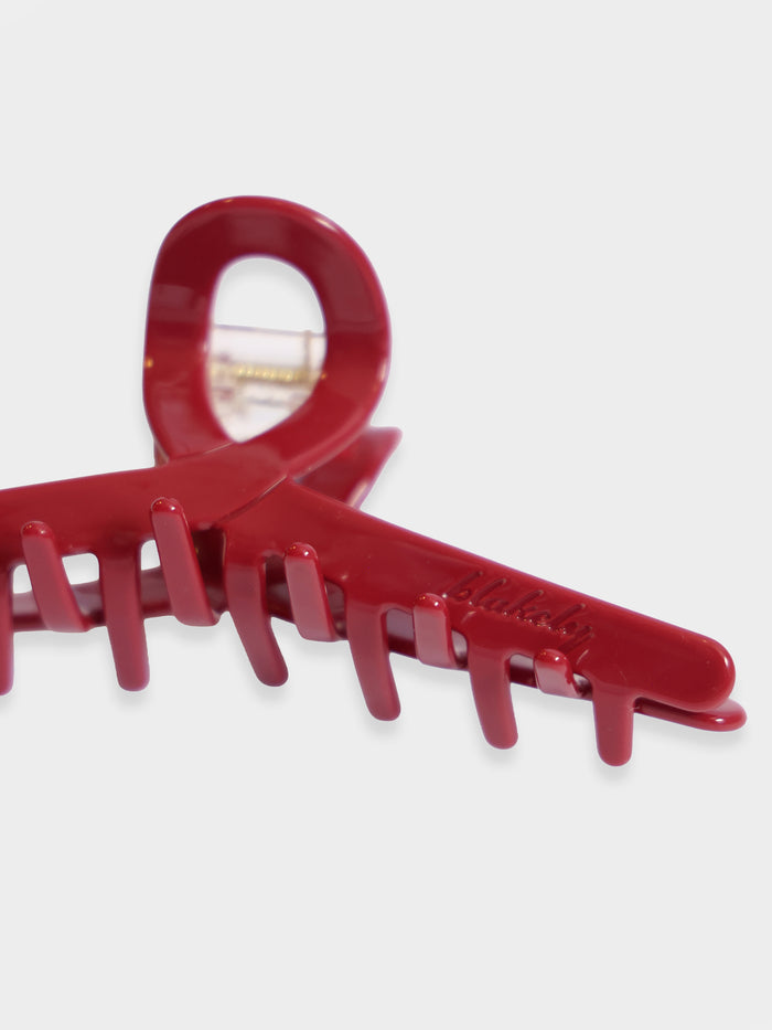 Blakely Loop Hair Claw Clip - Dark Cherry
