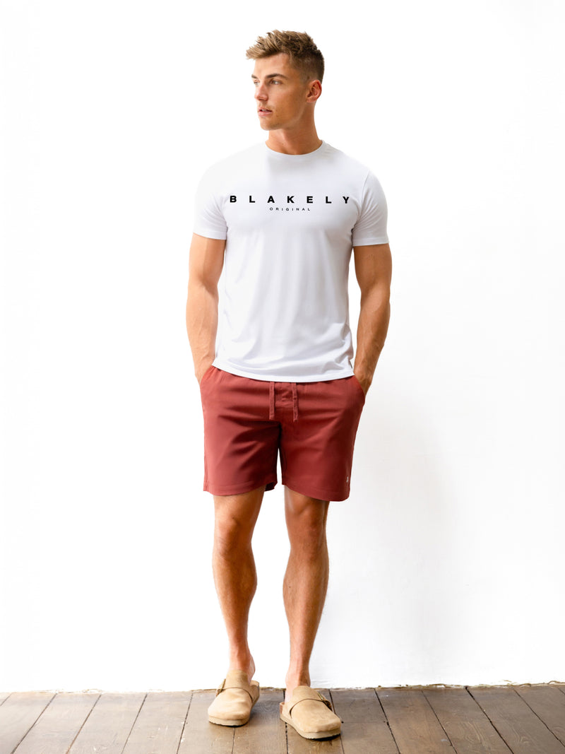 Whitestone T-Shirt & Shorts Set - White & Pink