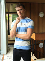 Alassio Stripe T-Shirt - Blue