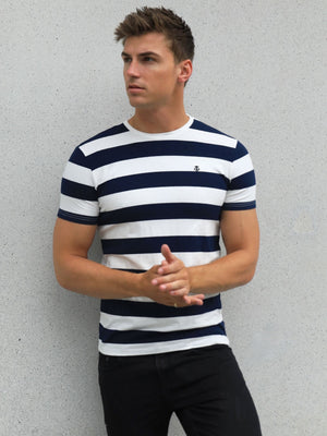 Loano Stripe T-Shirt - Navy