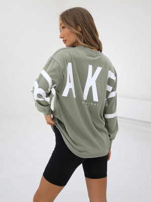 Isabel Long Sleeve T-Shirt - Olive