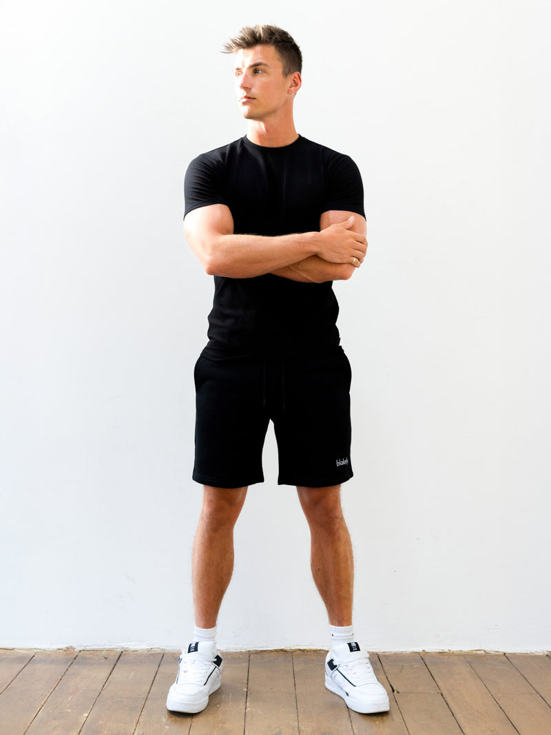 Sami Relaxed Jogger Shorts - Black