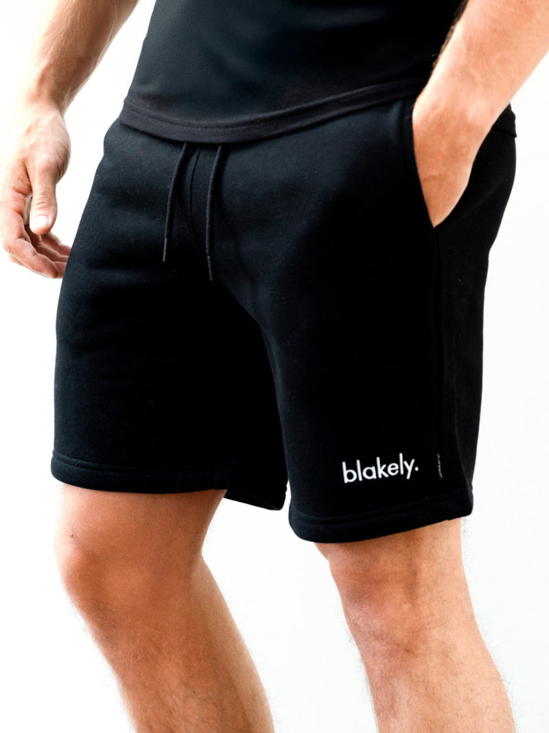 Sami Relaxed Jogger Shorts - Black