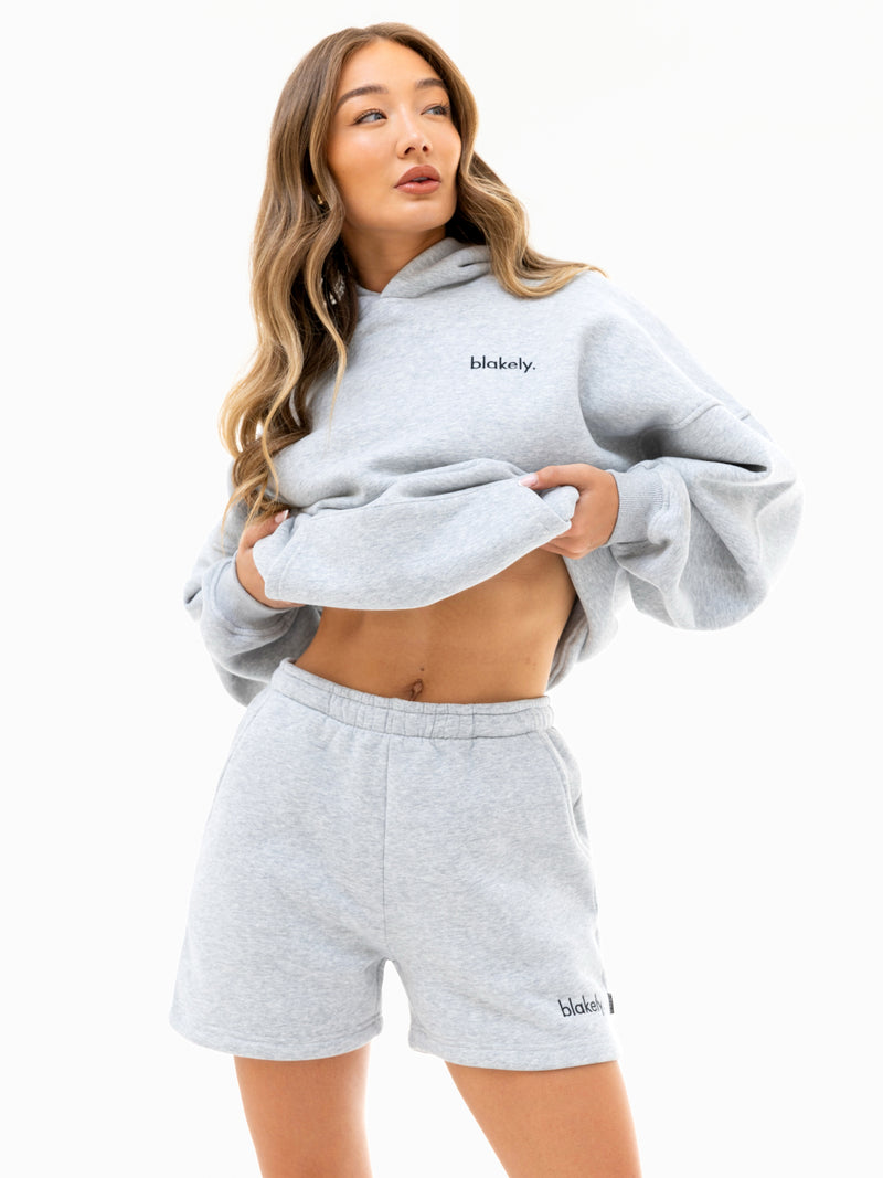 Sami Jogger Shorts - Marl Grey