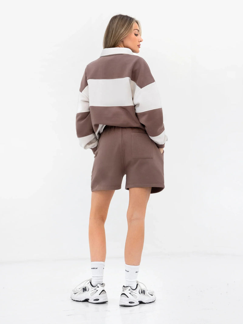 Harper Jogger Shorts - Light Brown