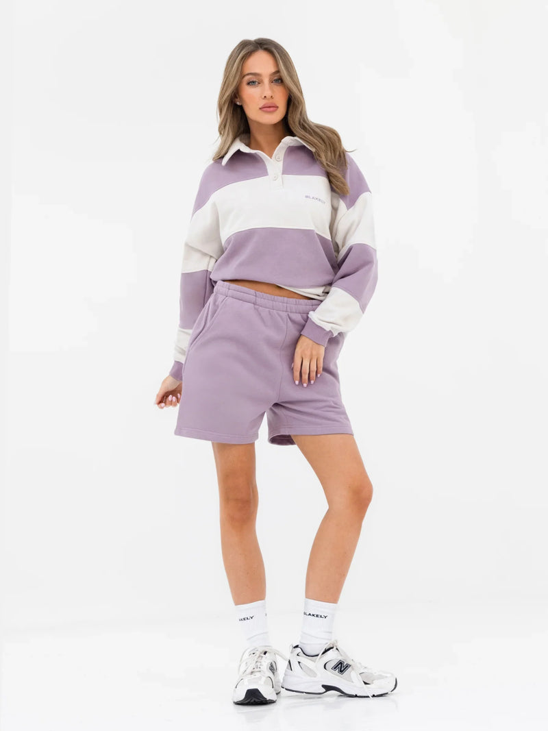 Harper Jogger Shorts - Lilac