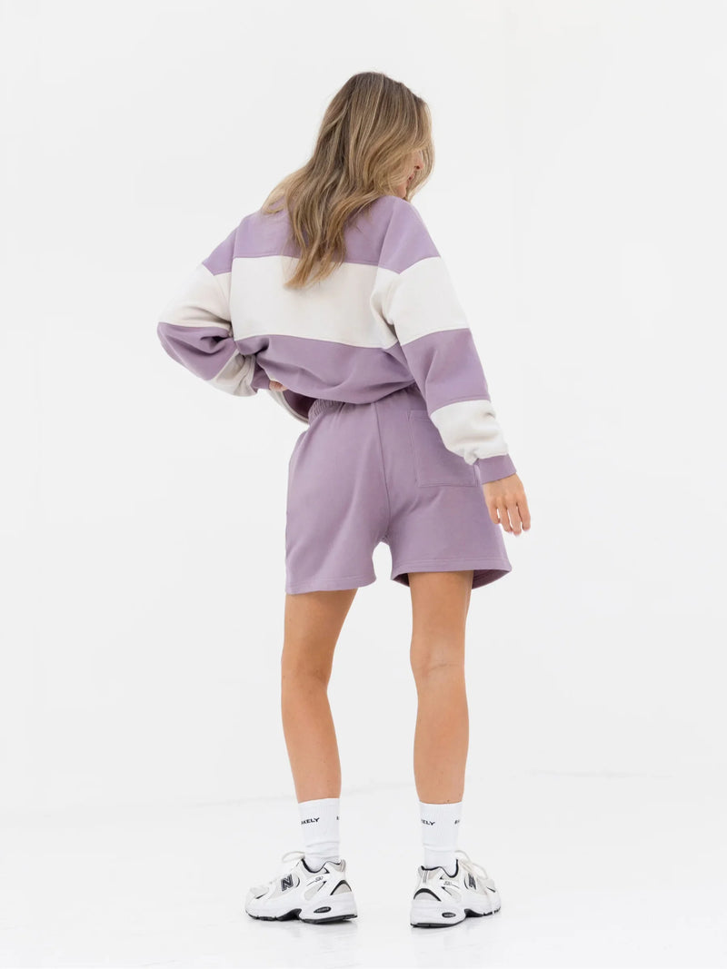 Harper Jogger Shorts - Lilac