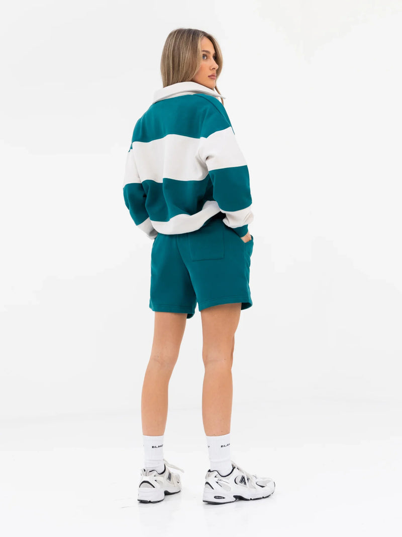Harper Jogger Shorts - Teal