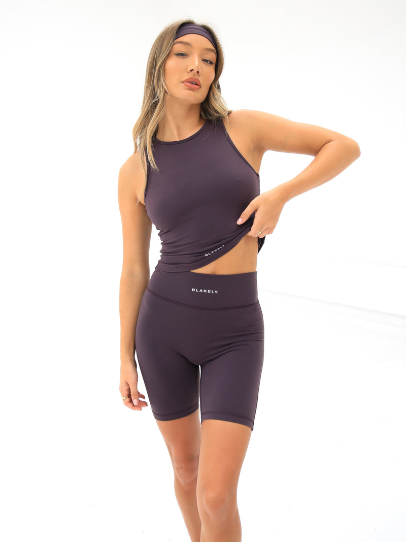 Ultimate Soft Lifestyle Vest & Shorts Set - Plum