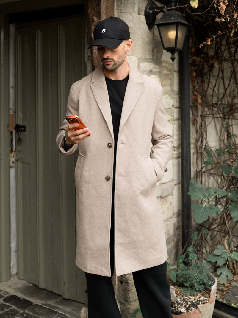 Knightsbridge Tailored Coat - Beige
