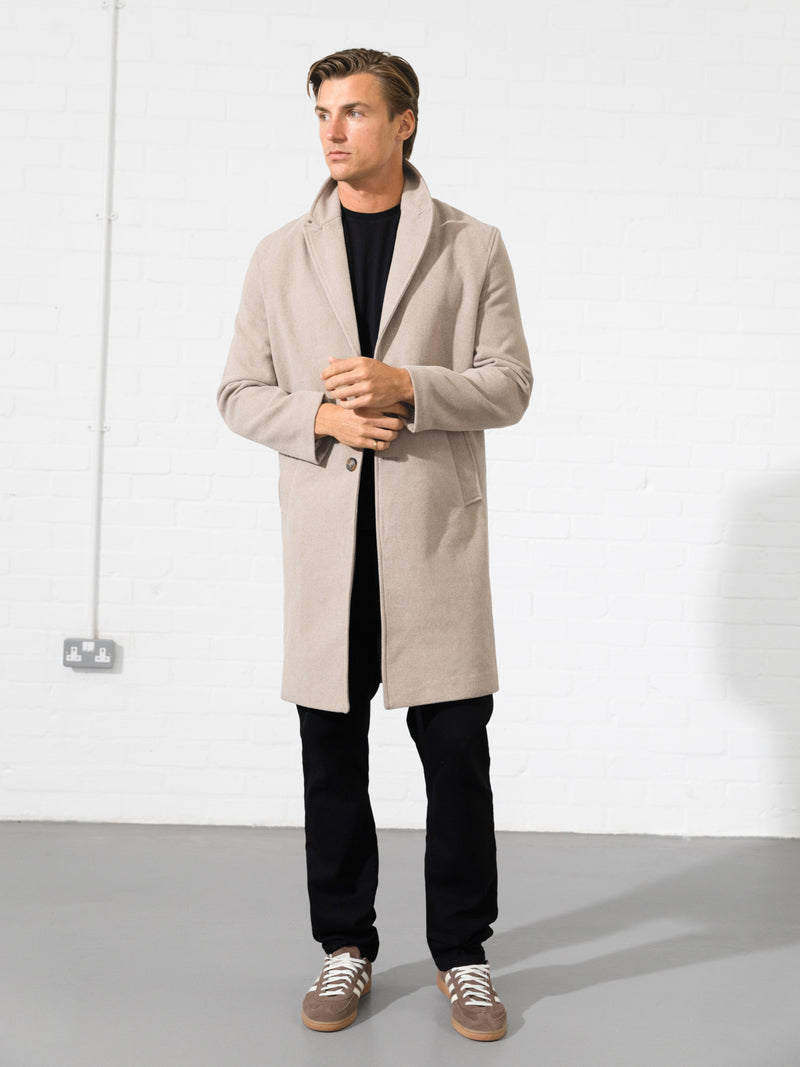 Knightsbridge Tailored Coat - Beige