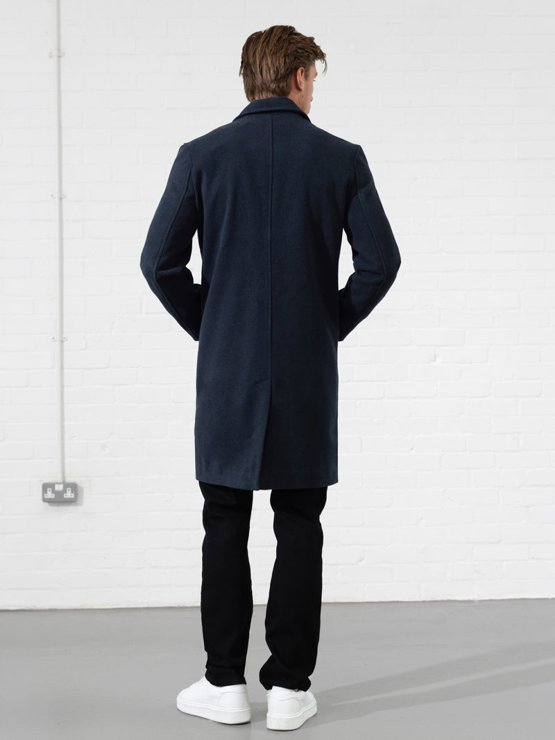 Knightsbridge Tailored Coat - Navy