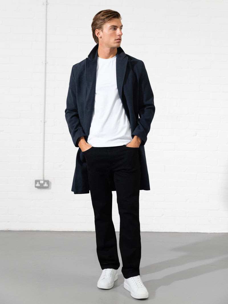 Knightsbridge Tailored Coat - Navy