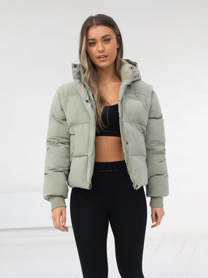 Ultimate Women's Puffer Coat - Sage Green