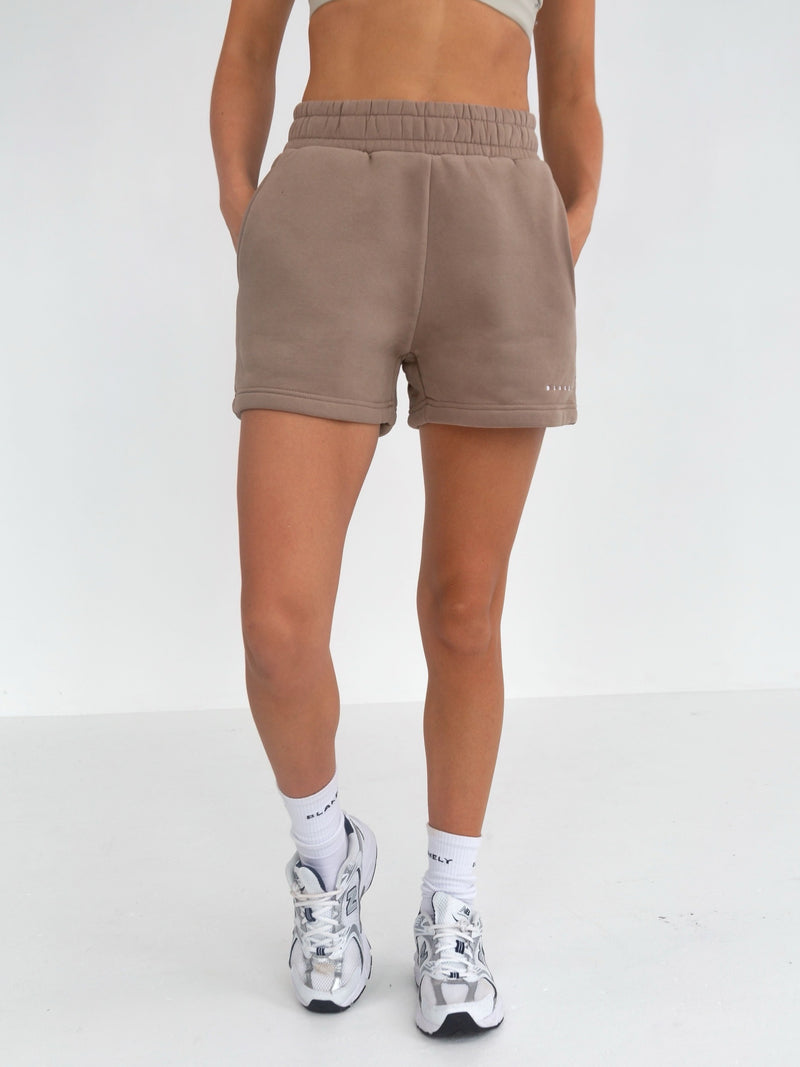 Isabel Jogger Shorts - Brown