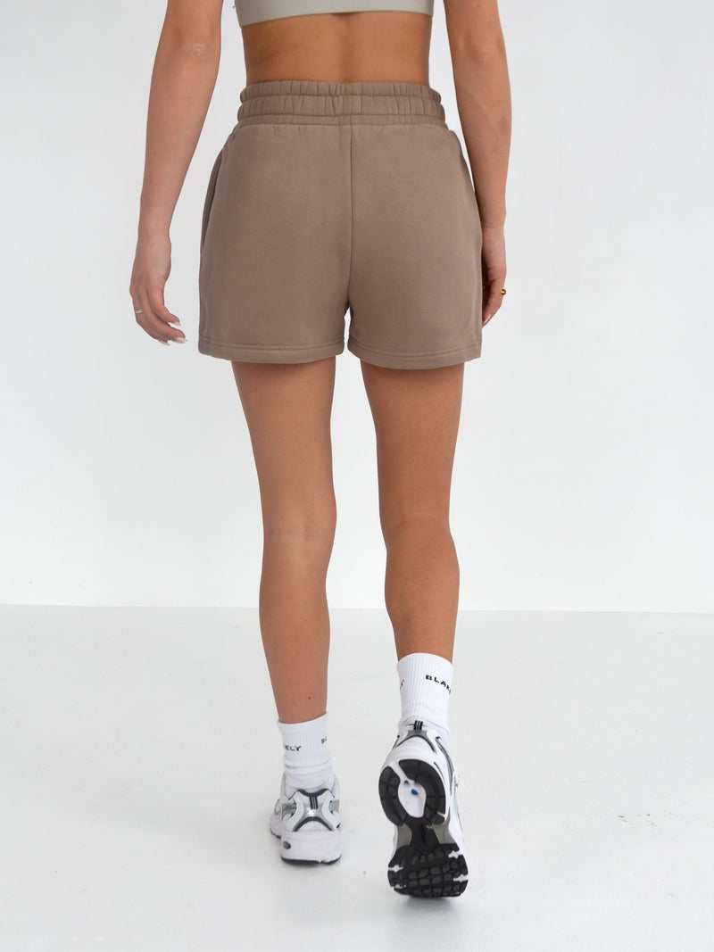 Isabel Jogger Shorts - Brown