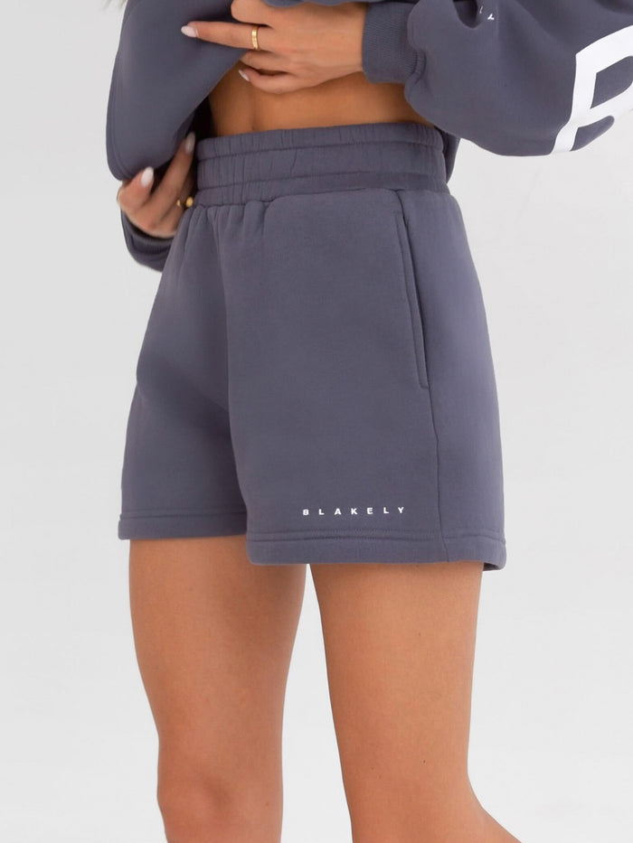 Isabel Jogger Shorts - Blue