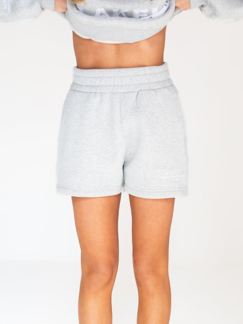 Serena Jogger Shorts - Marl Grey