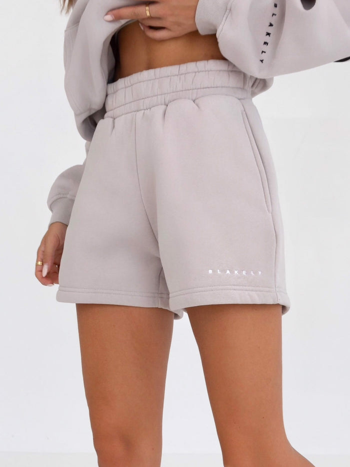 Isabel Jogger Shorts - Stone