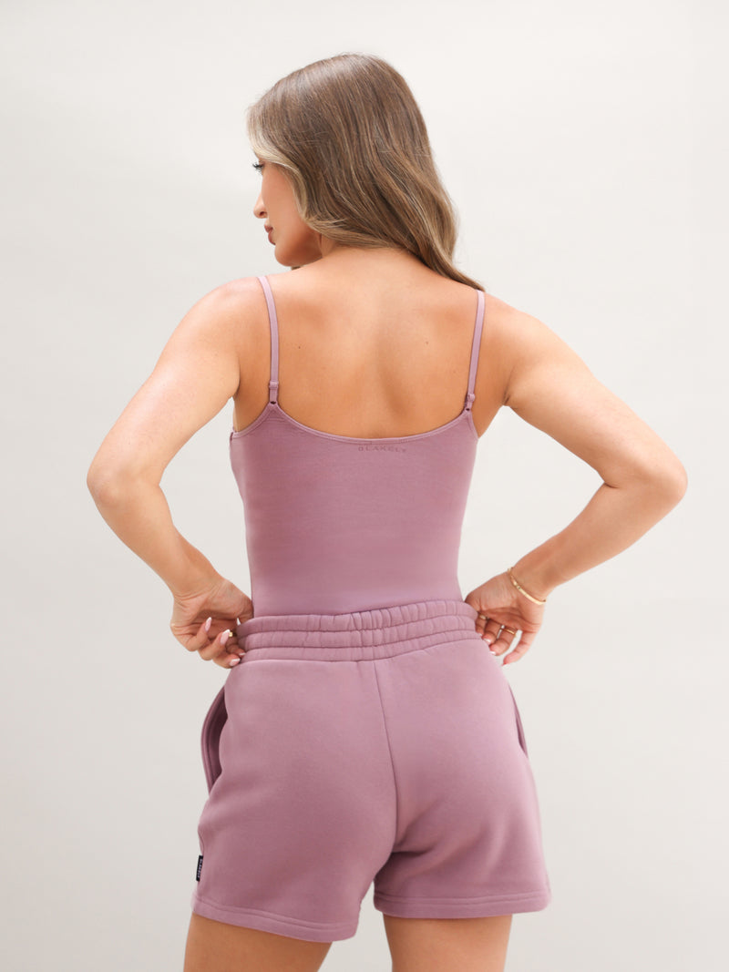 Blakely Basic Jogger Shorts - Dusty Pink