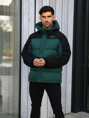 Tampa Puffer Coat - Forest Green