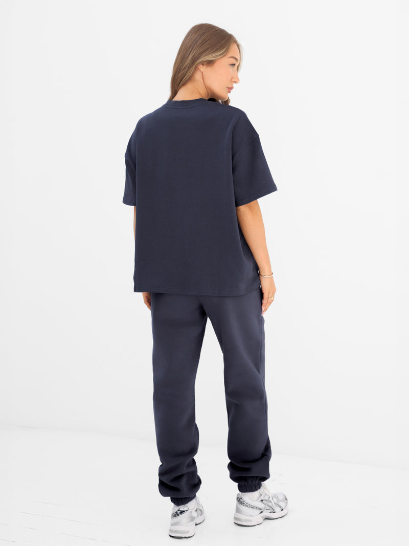 Blakely Basic Boxy Oversized T-Shirt - True Navy
