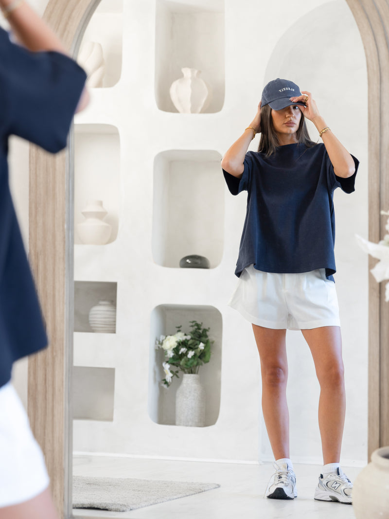 Blakely Basic Boxy Oversized T-Shirt - True Navy