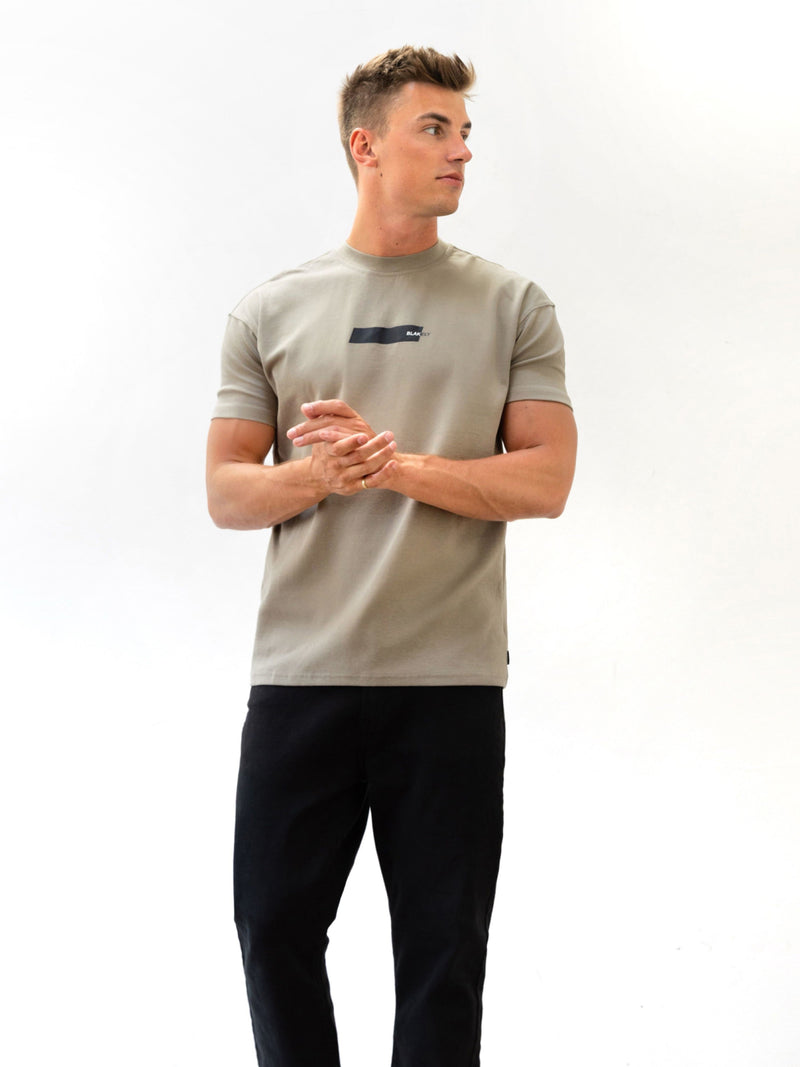 Kobe Italic Relaxed T-Shirt - Washed Khaki