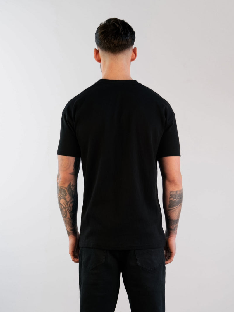 Label Relaxed T-Shirt - Black