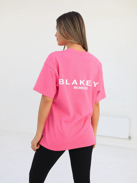 black and neon pink t shirt