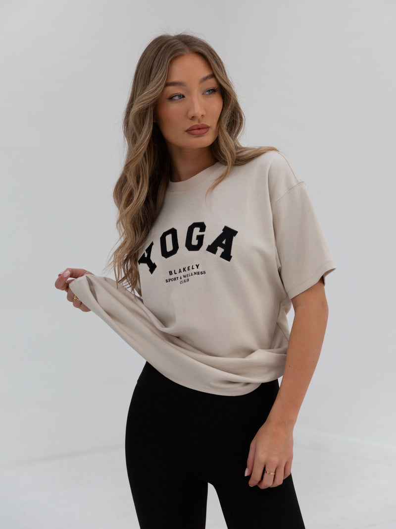 Yoga Oversized T-Shirt - Bone