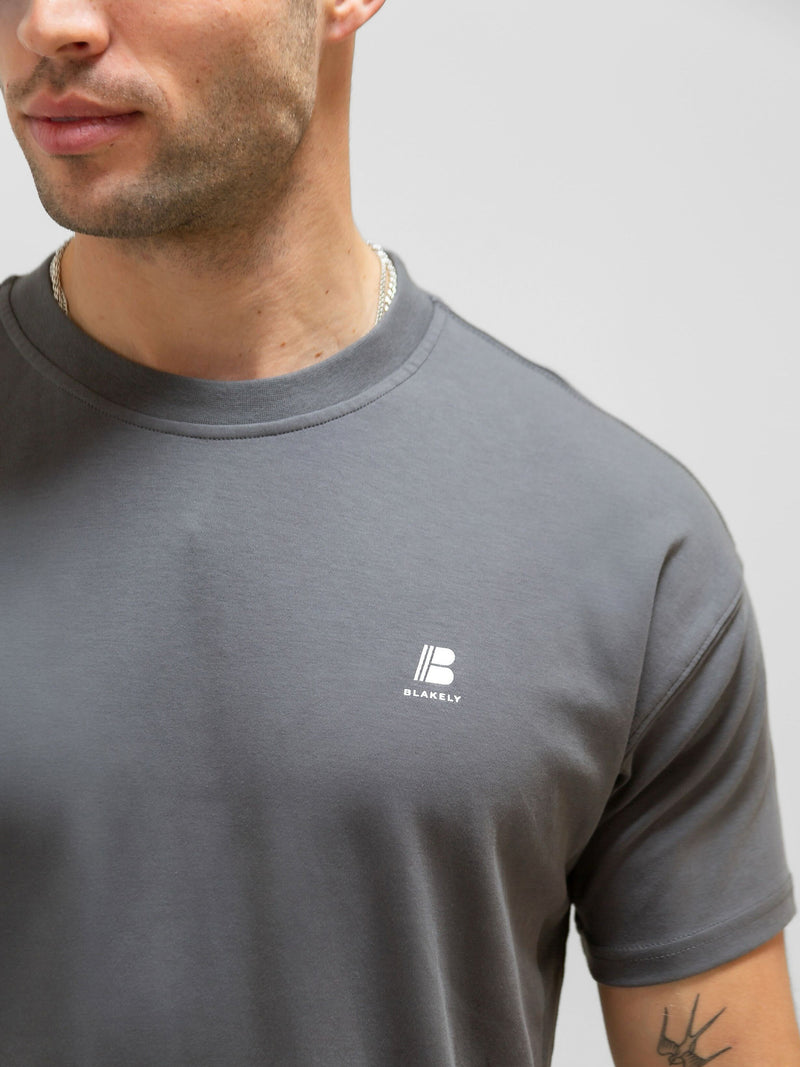 Apex Tech Relaxed T-Shirt - Charcoal