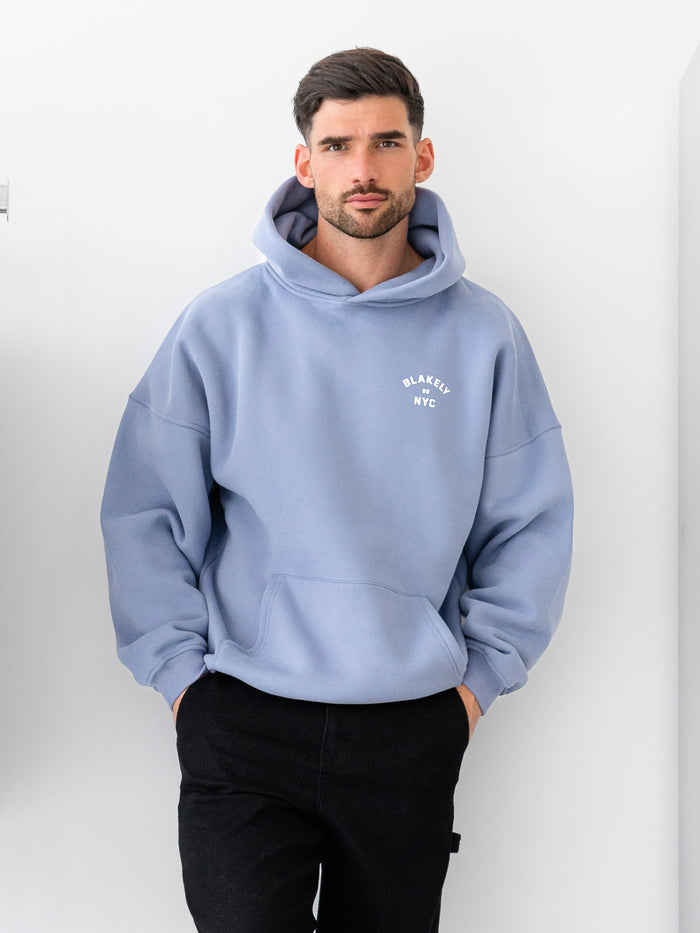 NYC Relaxed Hoodie - Cloudy Blue