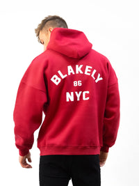 NYC Relaxed Hoodie - Red