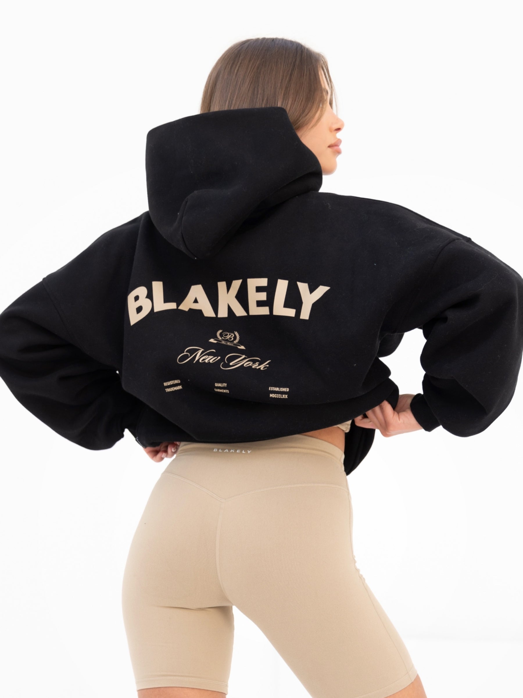 Buy Blakely Black Active Studios Oversized Hoodie | Free
