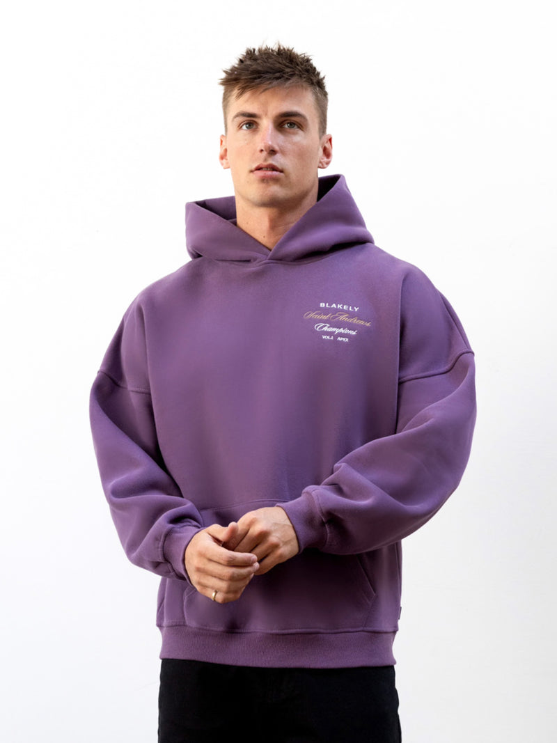 Legacy Relaxed Hoodie - Mid Purple